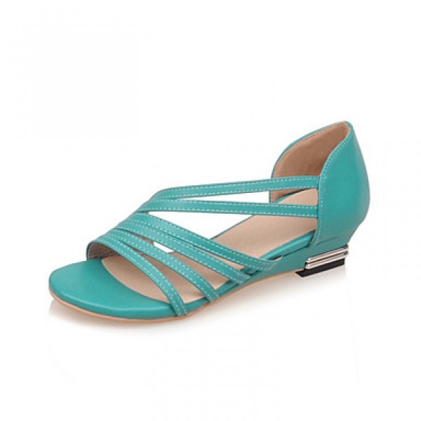 Women's Shoes Leatherette Wedge Heel Comfort ...