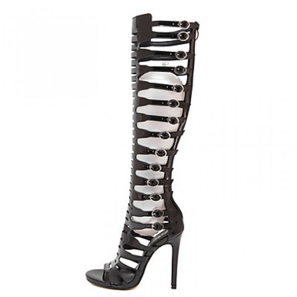 Women's Shoes Patent Leather Stiletto Heel Op...