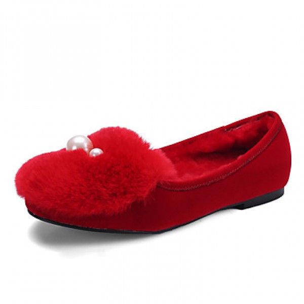 Women's Flats Spring / Fall / Winter Comfort Fur O...