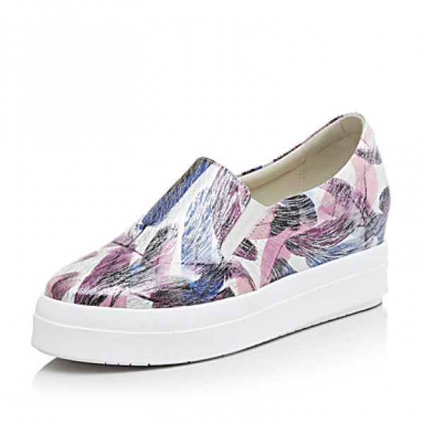 Women's Loafers & Slip-Ons Fall Platform Leath...