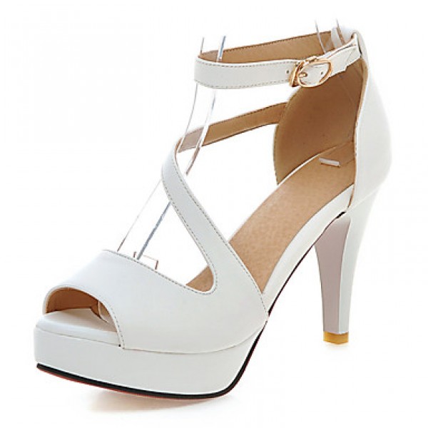 Women's Shoes Cone Heel Peep Toe / Platform S...